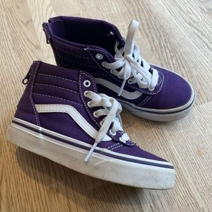 Purple Vans high tops - toddler girl size 11